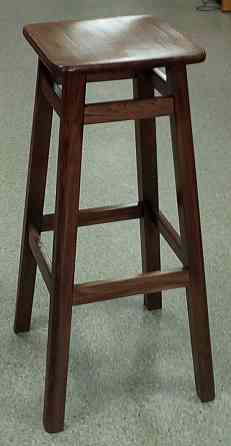 Табурет БАРНИЙ КВАДРАТНИЙ (80 см), темн.горіх Киев