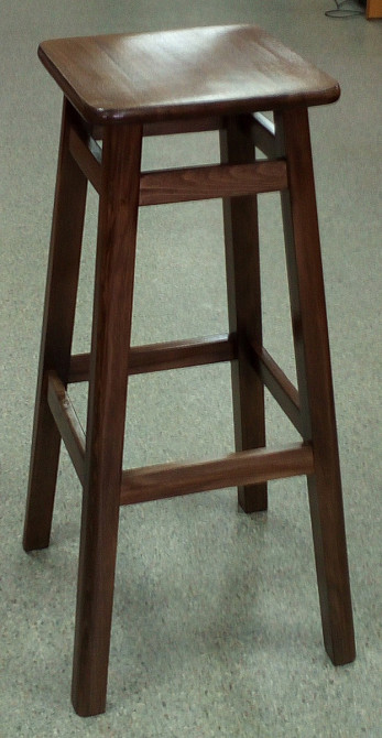 Табурет БАРНИЙ КВАДРАТНИЙ (80 см), темн.горіх Киев - изображение 2