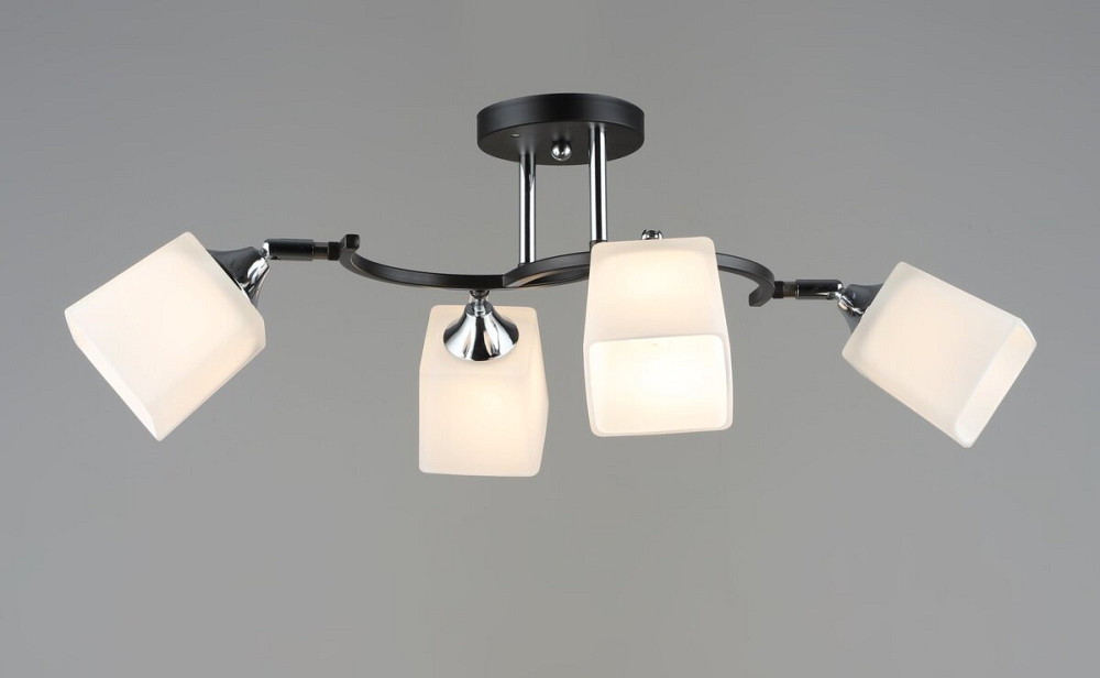 Люстра стельова Sirius B N6106/4 BK+CR з поворотнім механізмом Коломия - фото 1