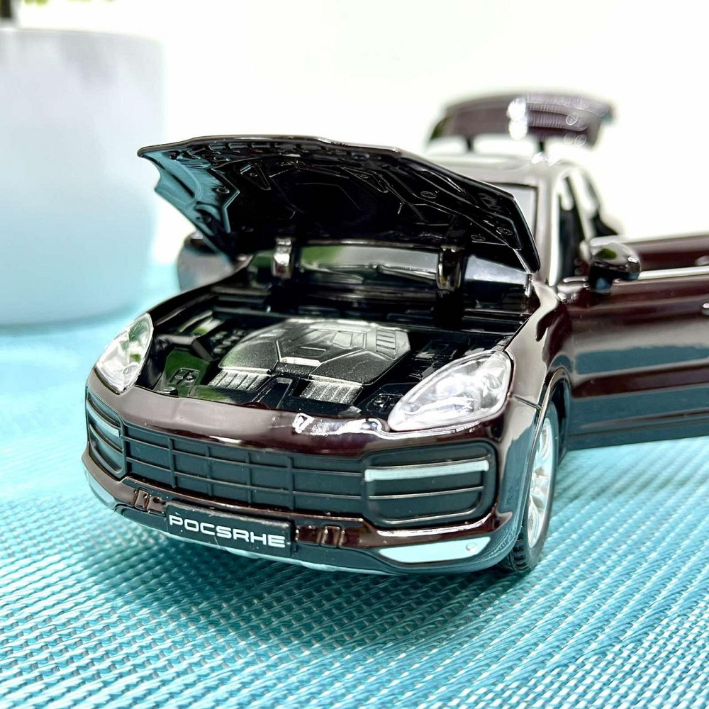 Машинка металева АвтоЕксперт Porsche Cayenne 5 1:32 світло/звук Темно-коричнева (24705) Чернігів - фото 5