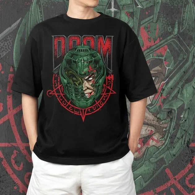 Футболка мужская с принтом Doom Doomguy Размер 48 Anime1043 Днепр - изображение 5
