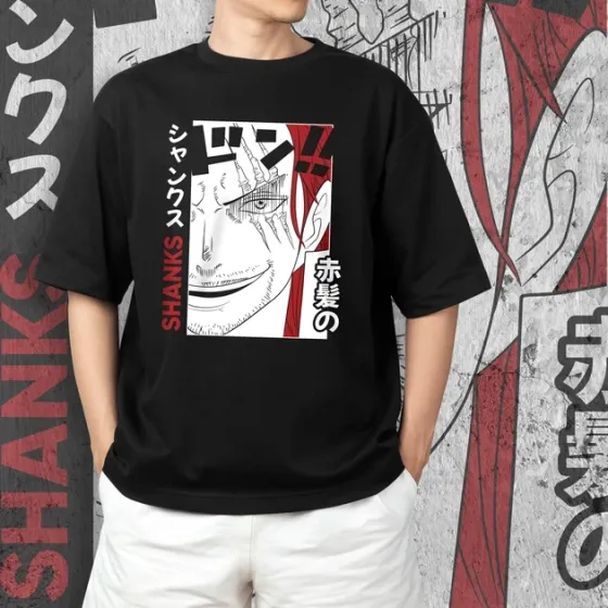 Футболка чоловіча з  принтом Ван Пис Shanks Розмір 48 Anime0197 Дніпро