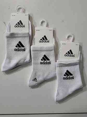 Набор качественных мужских носков средней висоты хлопок 3 штук Адидас ADS3 Киев