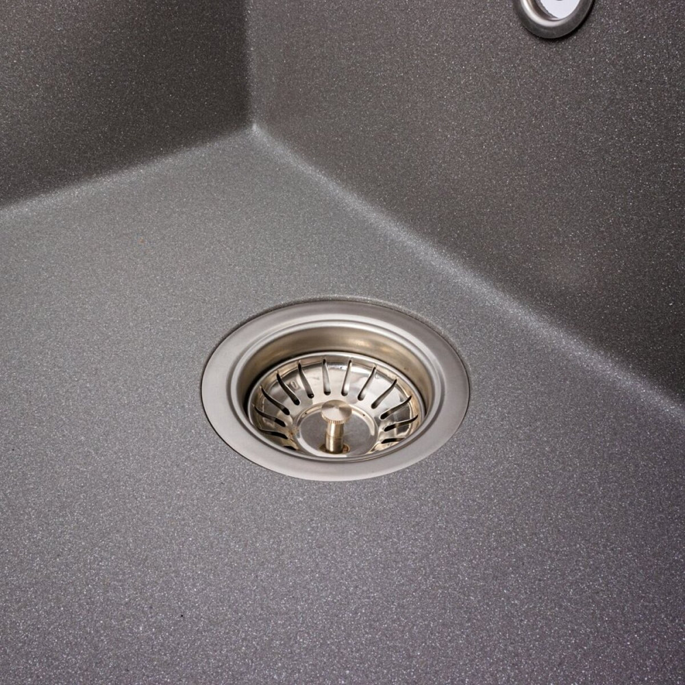 VALESO Гранітна мийка VALESO CRIPTA 6550 матова Сірий мусон Коломия - фото 13