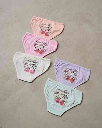 Пастельные детские трусики на девочку - Cherry girl 5 шт Nicoletta 116761 Киев