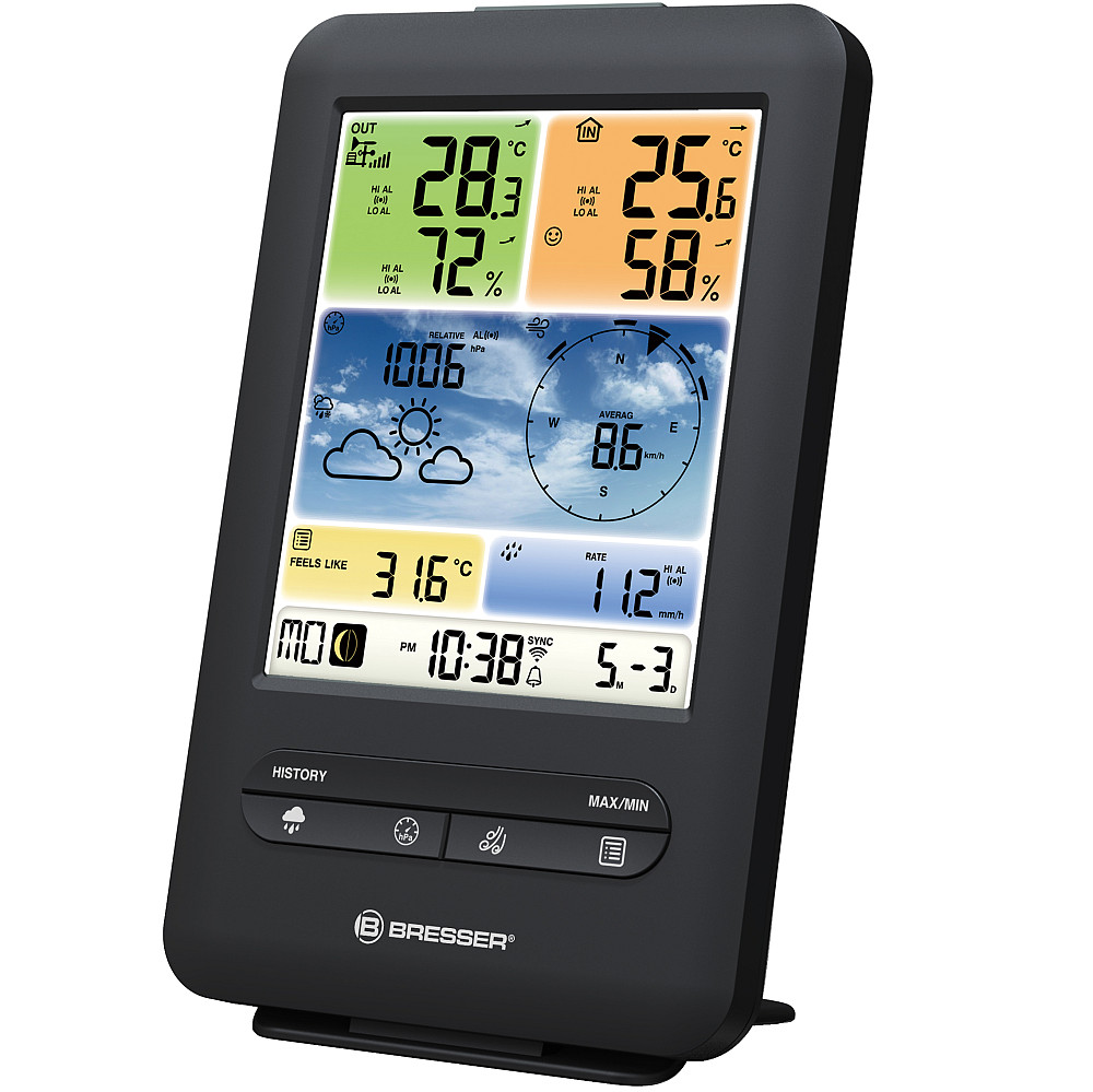 Метеостанція Bresser Weather Center 5-in-1 V WIFI Professional colour (7002585) Киев - изображение 4