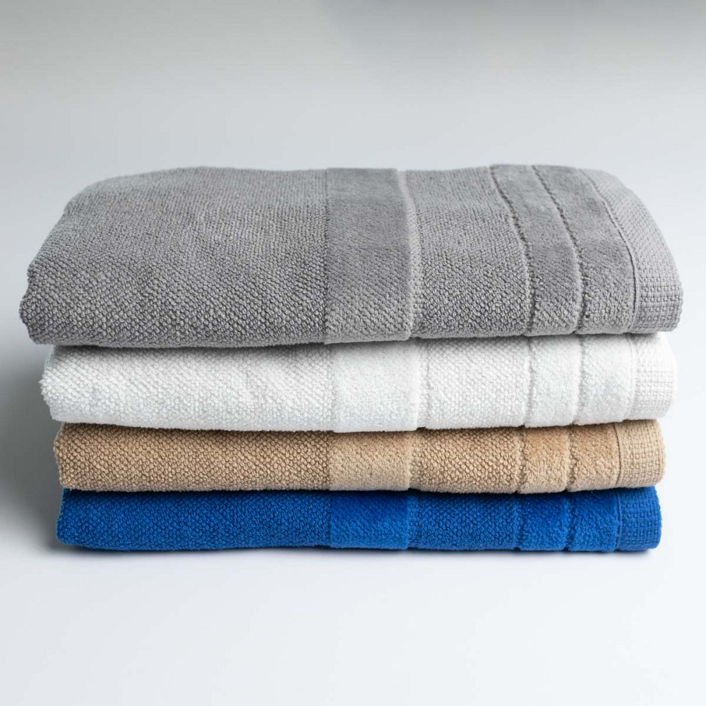 Полотенце банное махровое с велюровым бордюром GM Textile 100х150см 500г/м2 (Капучино) Сумы - изображение 6