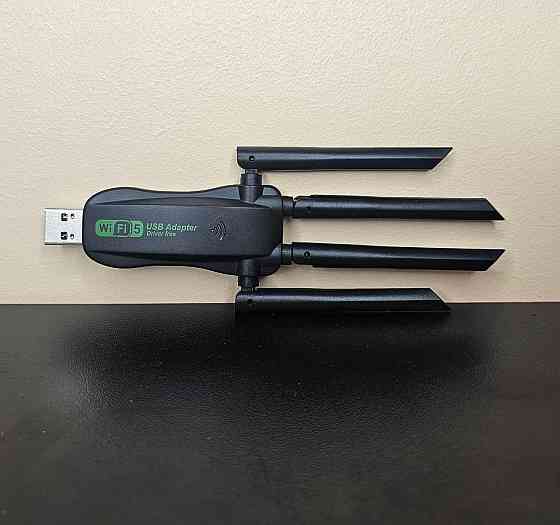 VAORLO WiFi USB-адаптер 1800 Мбіт/сек 2.4 Ghz / 5.8 Ghz для ПК, для Ноутбука Клевань