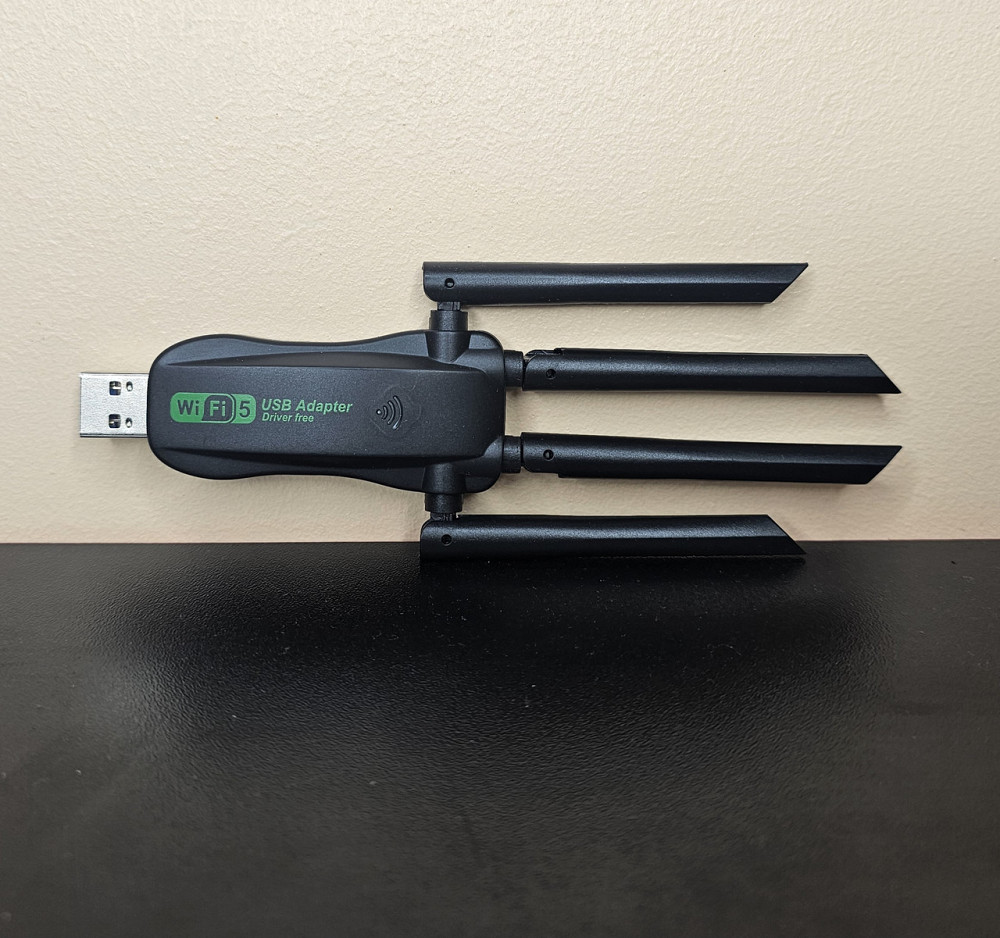 VAORLO WiFi USB-адаптер 1800 Мбіт/сек 2.4 Ghz / 5.8 Ghz для ПК, для Ноутбука Клевань - фото 2