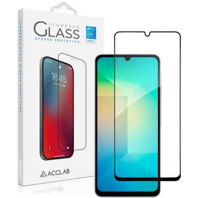 Скло захисне ACCLAB Full Glue Samsung A06 5G Black (1283126612978) Вінниця