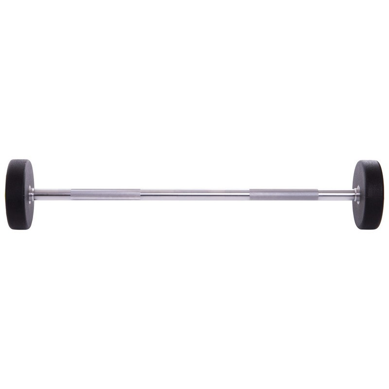 Штанга фіксована пряма поліуретанова Zelart U2689-25 довжина 106 см 25 кг Київ - фото 3