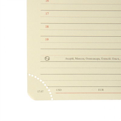 Еженедельник Leo planner А5 датированный 2026 "City", твердый, коричневый, 368 страниц (252668) Винница - изображение 5