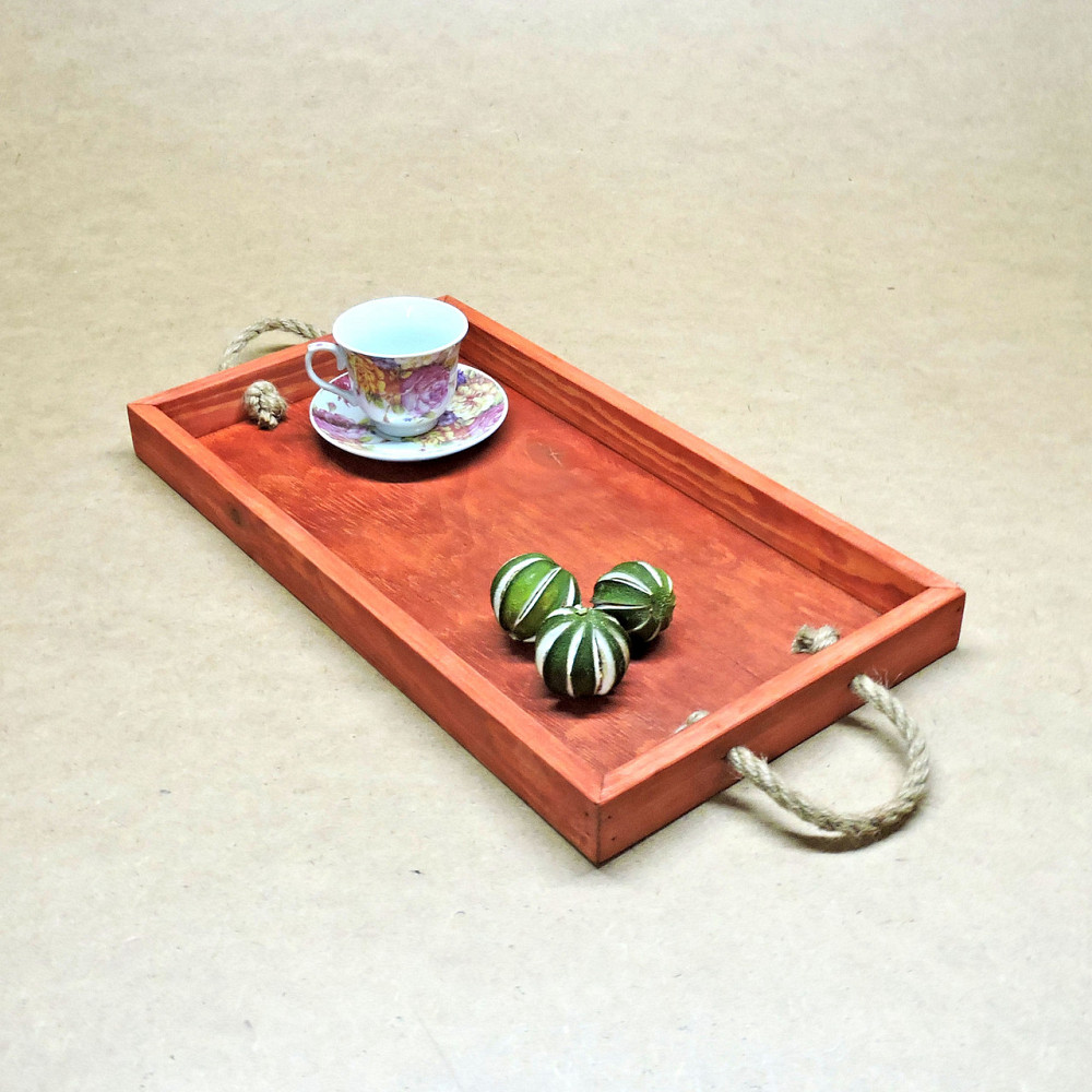 Піднос дерев'яний "Шарлеруа 50х27" корал Миколаїв - фото 1