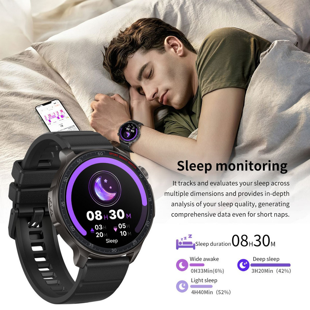 Розумний смарт-годинник Smart Colorado Nylon Black (2 ремінці) Київ - фото 8