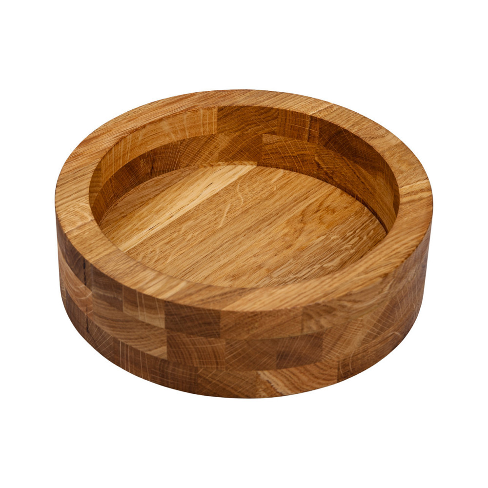 Деревянная глубокая миска из дуба 25 см Киев - изображение 1