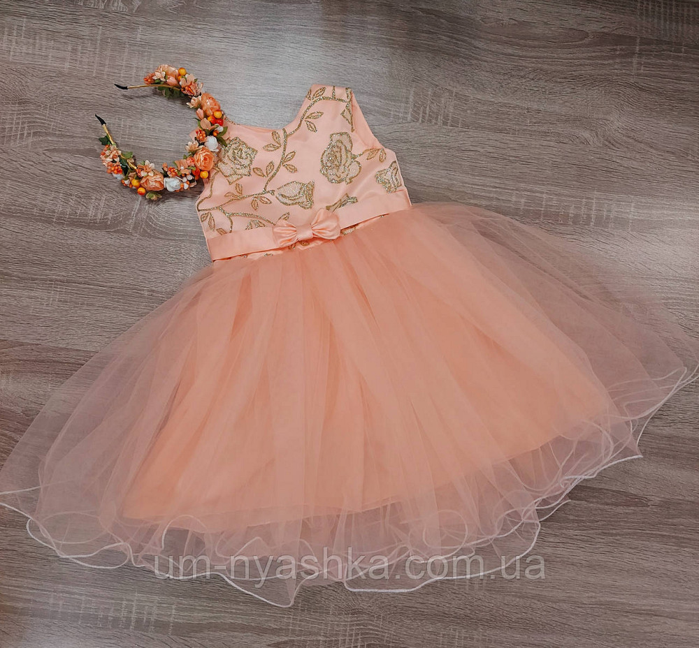 Детское нарядное платье Персиковое на 3-5 лет Кривой Рог - изображение 3