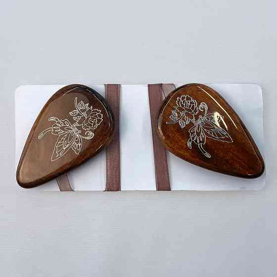 Магніти для штор і гардин Карпати набір 2 шт Коричневий з сріблястим (81-259) Київ