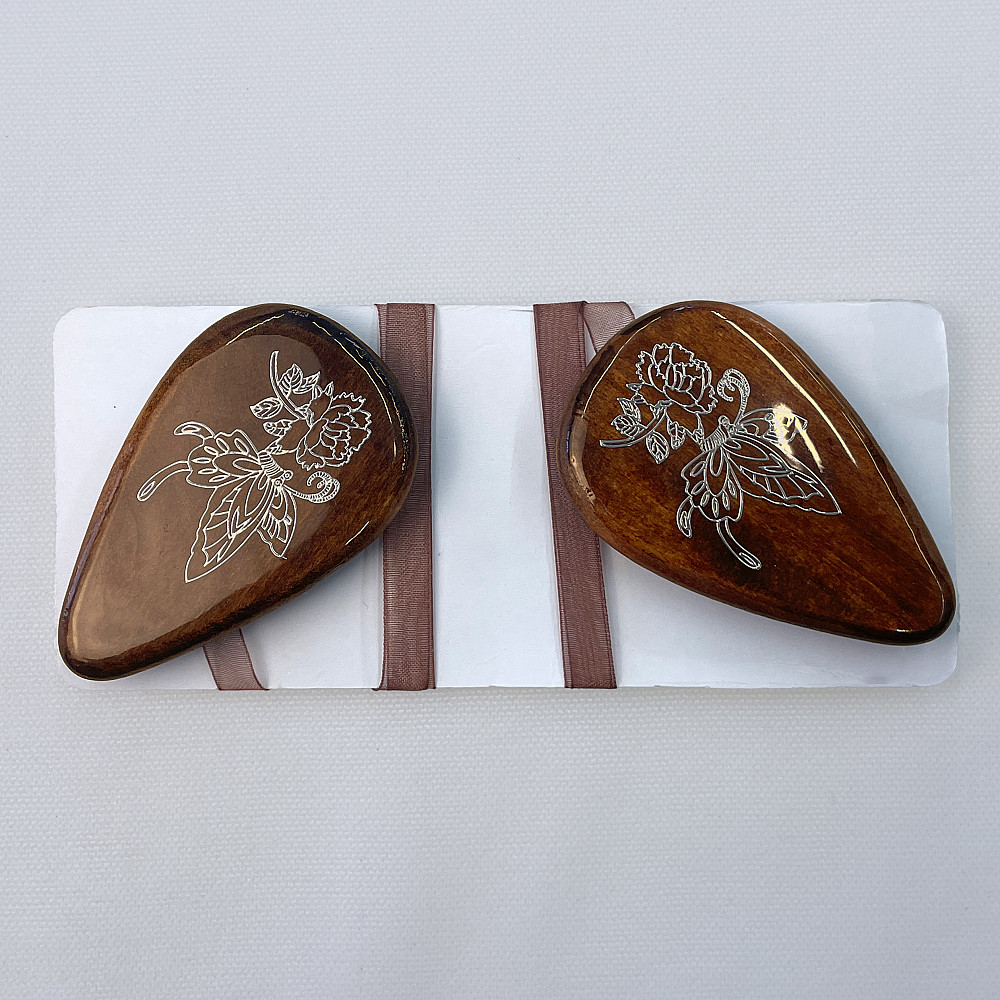 Магніти для штор і гардин Карпати набір 2 шт Коричневий з сріблястим (81-259) Київ - фото 6