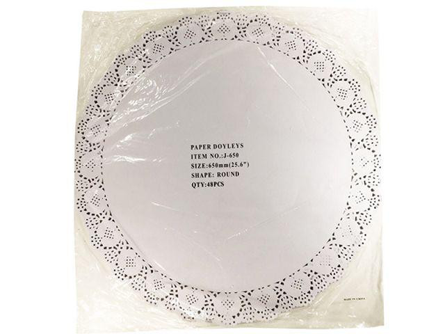 Салфетка ажурная Ф65 (48шт) белая (1 пачка) Харьков - изображение 2