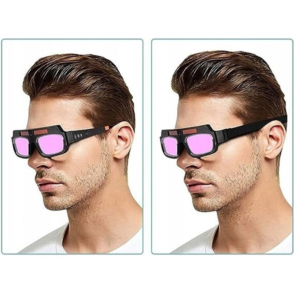 Защитные очки сварочные Хамелеон + Подарок Налобный фонарь BL-123 / Очки сварщика / Очки с затемнением Киев - изображение 2