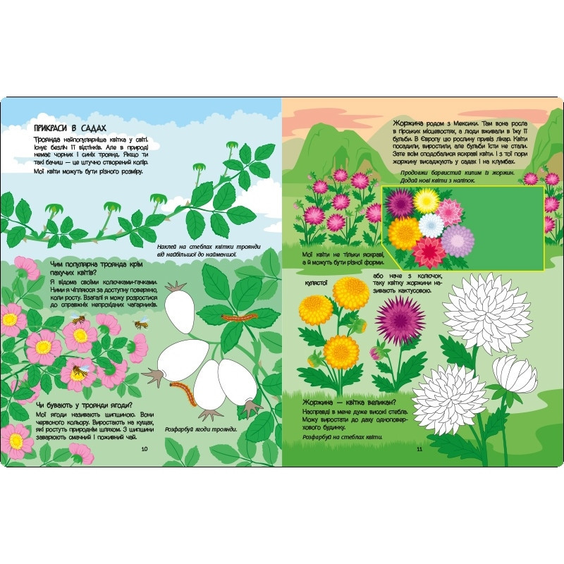 Розвиваючий зошит "Рожева книга про квіти" 15209 з наліпками Вінниця - фото 3