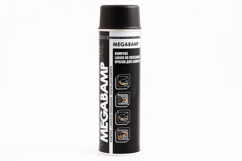 Колір аерозоль для бамперів Deco Color Megabamp 500mл 71701 чорний матовий Вінниця - фото 1