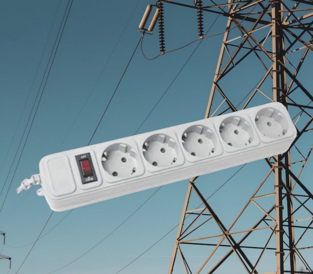 Мережевий фільтр подовжувач на 5 розеток 5 м 4800 Одеса - фото 1