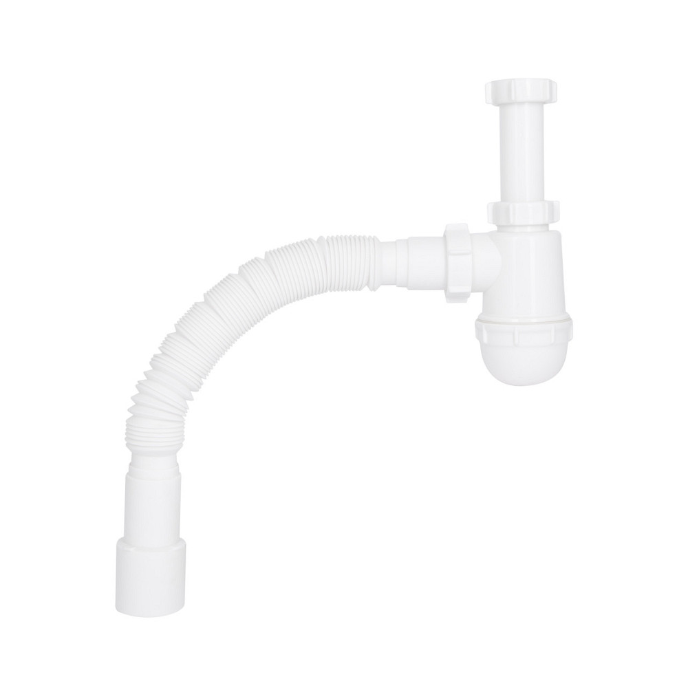 Сифон для раковини Lidz (WHI) 60 08 E003 00 (вихід 50 мм) без випуску Київ - фото 3