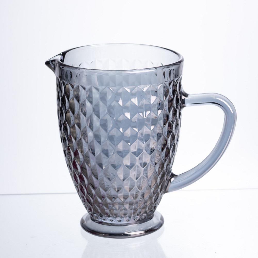 Глечик для напоїв скляний 1.2 л Сірий HP-19-259 Коломыя - изображение 1