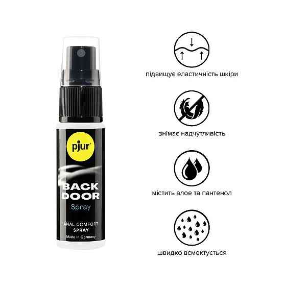 Расслабляющий анальный спрей pjur BACK DOOR spray 20 мл, с пантенолом и алоэ, концентрированный Sex Aura Киев