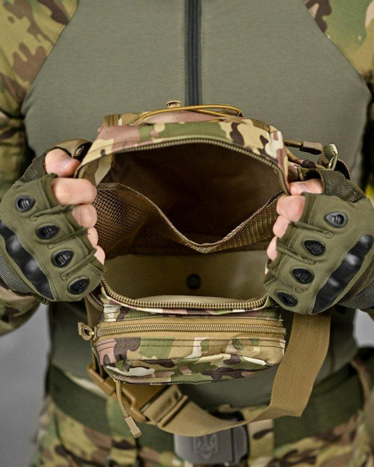 Нагрудная тактическая сумка klinton ДЛ6242 Одесса - изображение 7