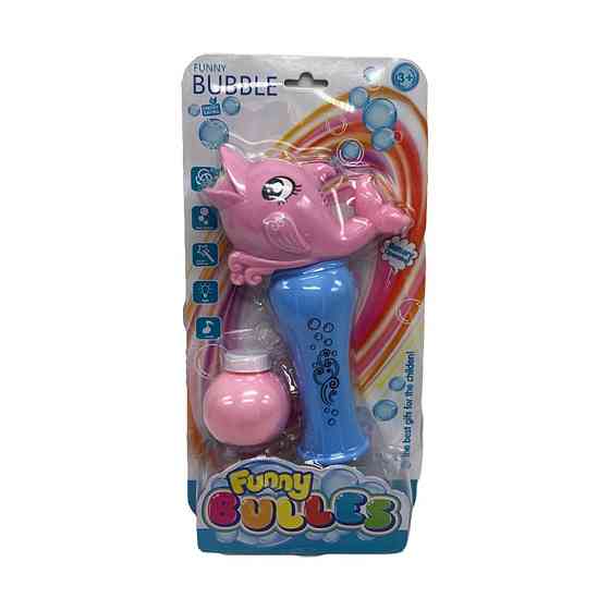 УЦІНКА! Дитячий генератор мильних бульбашок "Дельфін" Bambi 001-7(Pink)-UC з музикою Вінниця