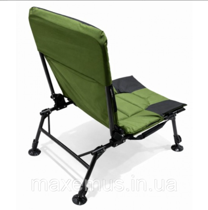 Карповое кресло раскладное для рыбалки Bonro B-26 (до 120 кг) Черно-зеленое туристическое Мостиська - фото 3