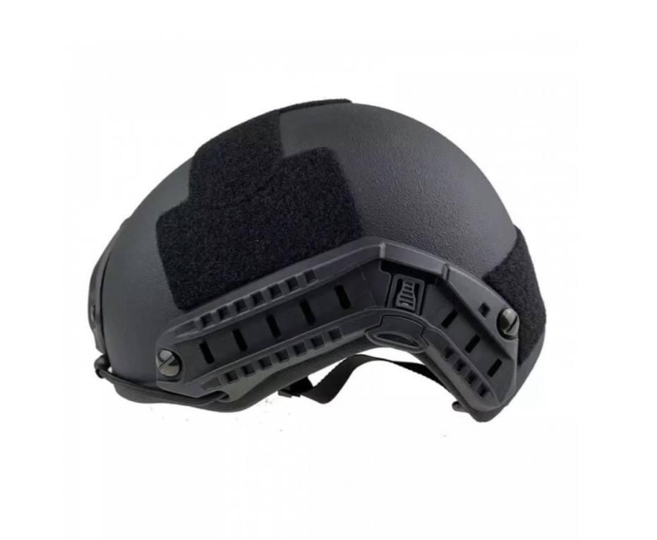 Тактичний кевларовий шолом FAST IIIA NIJ (Чорний) + кавер (Піксель) Вінниця - фото 6