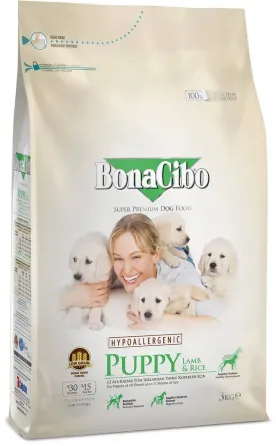 BonACibo Puppy Lamb & Ric (Бонасібо Паппі ягня і рис) сухий корм для цуценят 3 кг. Запоріжжя