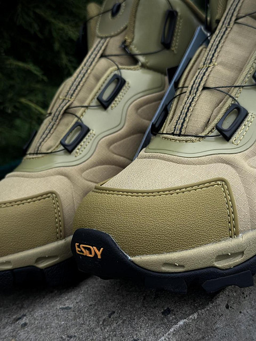 Чоловічі військові тактичні черевики койот демісезонні, міцне взуття для походів, служби, активного використання Львів - фото 8
