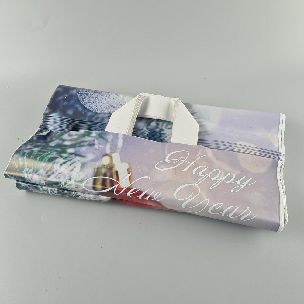 Пакет із петльовою ручкою спр п "БК НГ Срібло" (38х41) ДПА (50 шт.) Харків - фото 2