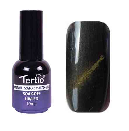 ГЕЛЬ-ЛАК №014 (СИНЬО ЗЕЛЕНИЙ МАГНІТНИЙ) КОТЯЧЕ ОКО 10 МЛ TERTIO Київ