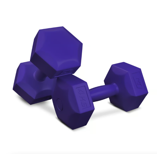 Гантели для фитнеса композитные Hop-Sport HS-C040DS 2х4кг фиолетовый Киев - изображение 1