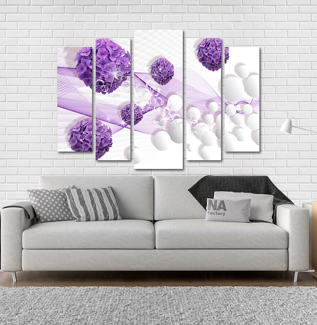 Модульна картина Квіти Абстракція Art-6_5 Київ - фото 2