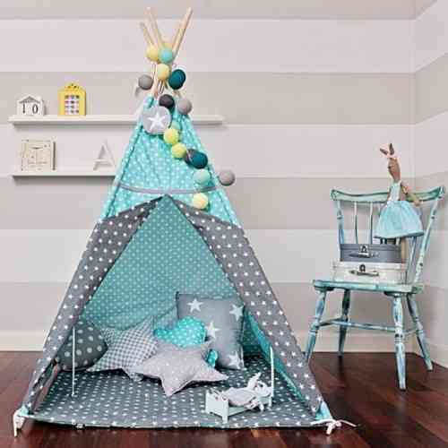 Вігвам Хатка комплект Зірки з подушками — Стандарт 115*115 см Київ