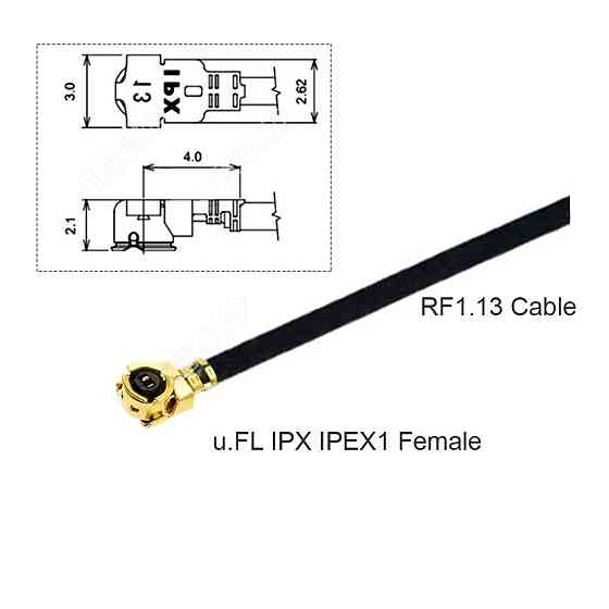 Кабель-перехідник RF CAB-RF-END-IPX/IPEX1/U.FL RG113-015 Полтава