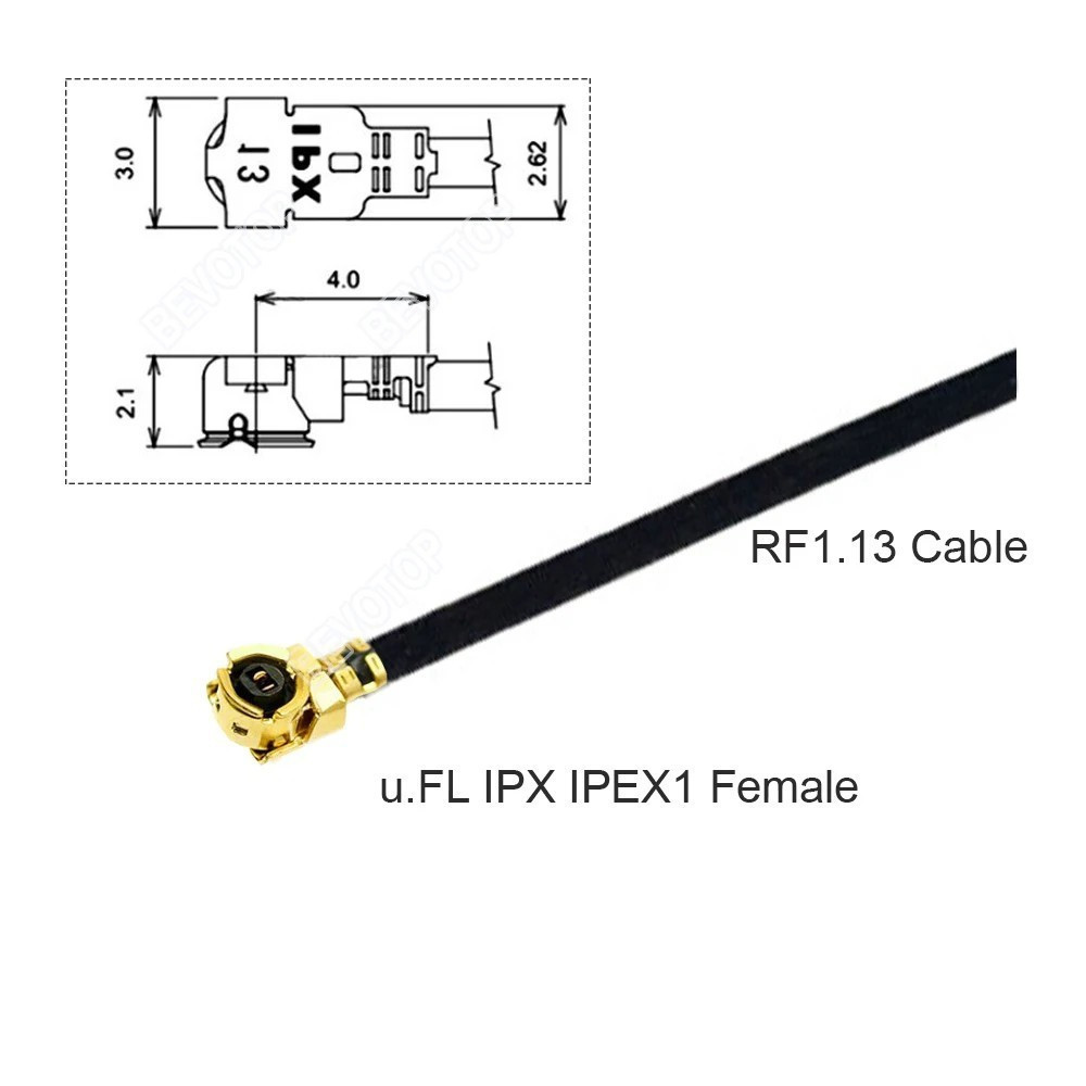 Кабель-перехідник RF CAB-RF-END-IPX/IPEX1/U.FL RG113-015 Полтава - изображение 1