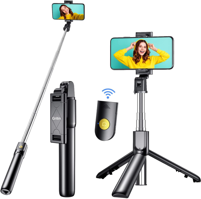 Штатив 4 в 1 Bluetooth для селфі Gritin Луцьк - фото 1