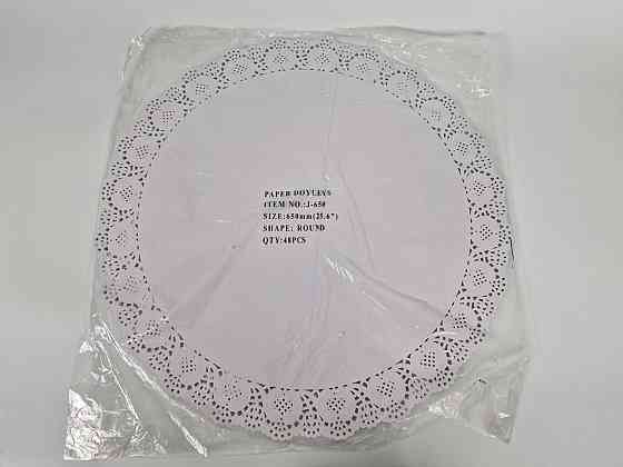 Салфетка ажурная Ф65 (48шт) белая (1 пачка) Харьков