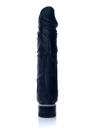 Вибратор - Real Skin Multispeed Black, 22 см Sex Aura Киев