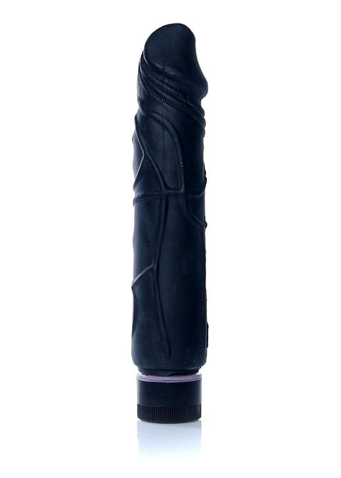 Вібратор - Real Skin Multispeed Black, 22 см Sex Aura Київ - фото 2
