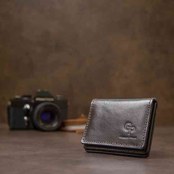 Шкіряна обкладинка для автодокументів Темно-коричневий (GRANDE PELLE) Київ