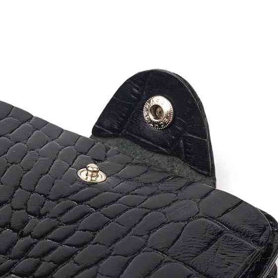 Стильное мужское портмоне в два сложения из натуральной фактурной кожи с тиснением под крокодила CANPELLINI Киев