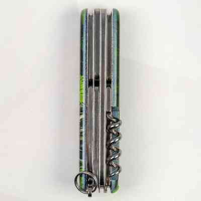 Нож Victorinox Huntsman Zodiac 91 мм Зелений дерев'яний дракон (1.3713.3_Z3240p) Винница